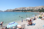 Остров Крк. Пляж города Башка