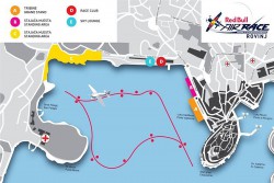 Схема трассы и карта трибун Red Bull Air Race в Ровине